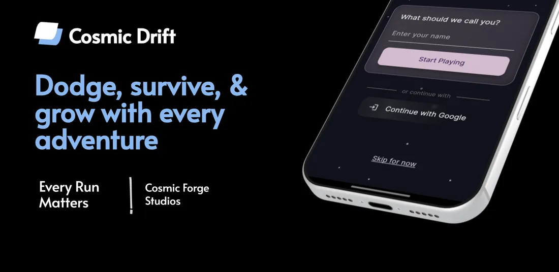 Cosmic Drift — Dodge, survive, and grow with every adventure