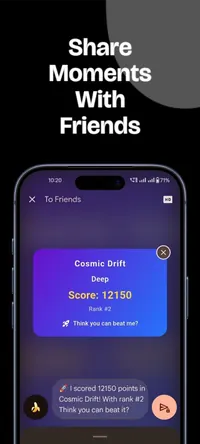 Share score with friends